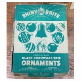 Box of Shiny Brite ornaments