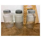 3 Old Judge coffee jars