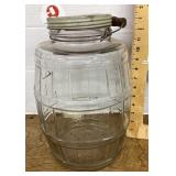 Carnation malted milk glass barrel