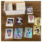 Box of sports cards