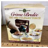 NEW crï¿½me brï¿½lï¿½e set with torch