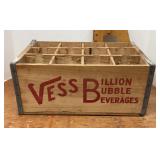 Vess wood soda crate