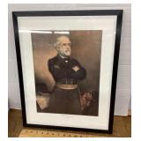 16" x 20" framed litho print of Robert E Lee