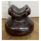 Brown ceramic electric insulator