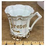 Antique Victorian era lusterware tea cup