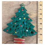 Cast iron Christmas tree trivet