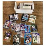 Box of sports cards