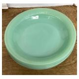 5 Fire-King jadeite 8" bowls