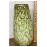 Large cased art glass vase