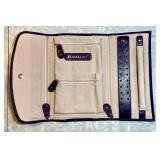 Leather Rowallan of Scotland jewelry travel case