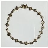 Gold over sterling silver bracelet