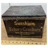 Antique Sunshine Cracker tin