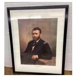 16" x 20" framed litho print of US Grant