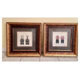 2 prints in 4" deep heavy frames 23" square