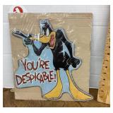 NEW tin Daffy Duck sign