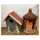 Birdhouse and birdfeeder