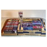 32 Star Trek paperback books & collector glass