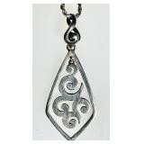 Silpada sterling silver filigree scroll necklace