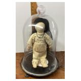 Leather Native American doll by Tiffany Morris