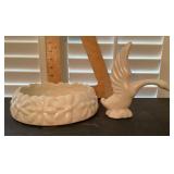 Haeger pottery planter and goose