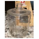 Glass cookie jar