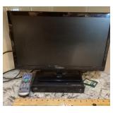 Small Insignia TV with built-in DVD player