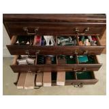 Contents of silver chest