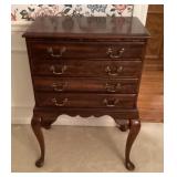 Mahogany silver chest