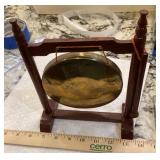 Brass gong with striker