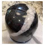 6" Heavy polished marble bookends