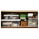 Collection of sewing supplies