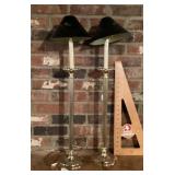 Pair of candlestick table lamps