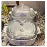 Collection of Corning Ware Cornflower pattern