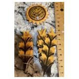 Polish carved wood flower