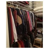 Contents of master closet