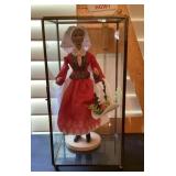 Polish doll in display case