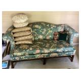 Hickory Chair Co. floral sofa and pillows