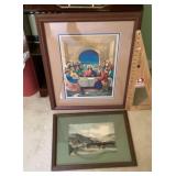 2 framed prints