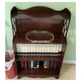 Bookcase and contents