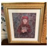 Edna Hibel signed art with COA