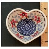 Poland heart shaped bowl