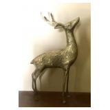 12.5" brass deer