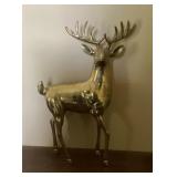10" brass deer