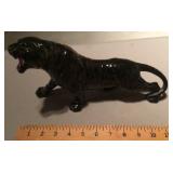 Black ceramic tiger figure