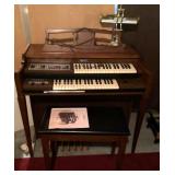 Baldwin Funster electric organ and bench