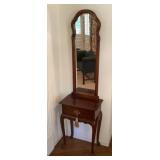 Foyer table with mirror