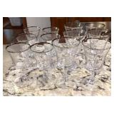 12 silver rim glasses