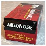 American Eagle .22 cal long rifle ammo --full box