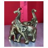 Brass elephant trio base
