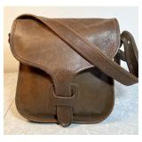 Brown leather Coach shoulder bag